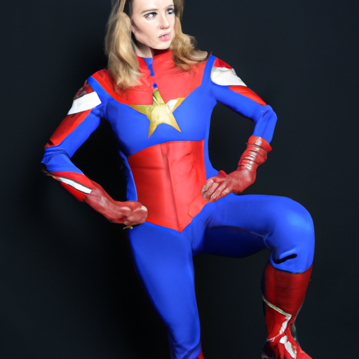 Captain Marvel Carol Danvers Cosplay Costume Jumpsuit Women Superhero Bodysuit Halloween Onesies